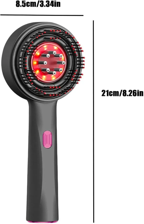 Cepillo Masajeador Capilar Con Luz LED